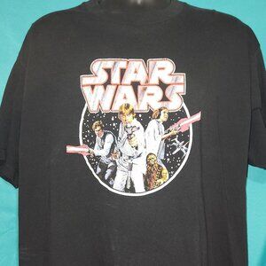 Black Star Wars Episode 4 T-Shirt, Size 2X